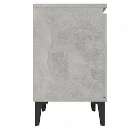 Acquista Comodini con Gambe in Metallo 2 pz Grigio Cemento 40x30x50 cm con riferimento GHV-805842 della ditta GARDENHOME