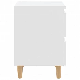 Acquista Comodino con Gambe in Legno Massello di Pino Bianco 40x35x50cm con riferimento GHV-805851 della ditta GARDENHOME