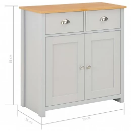 Acquista Credenza Grigia 79x35x81 cm con riferimento GHV-283742 della ditta GARDENHOME