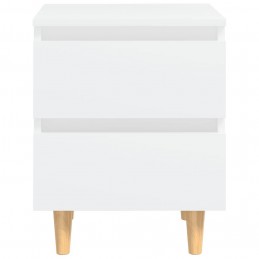 Acquista Comodini con Gambe in Massello di Pino 2pz Bianco 40x35x50cm con riferimento GHV-805852 della ditta GARDENHOME