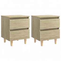 Comodini con Gambe Legno di...