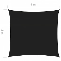 Acquista Vela Parasole in Tela Oxford Quadrata 2x2 m Nero con riferimento GHV-135740 della ditta GARDENHOME