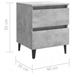 Acquista Comodino Grigio Calcestruzzo 40x35x50 cm in Truciolato con riferimento GHV-805877 della ditta GARDENHOME