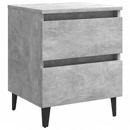 Acquista Comodini 2 pz Grigio Cemento 40x35x50 cm in Truciolato con riferimento GHV-805878 della ditta GARDENHOME