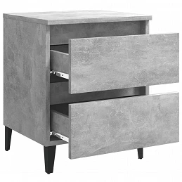 Acquista Comodini 2 pz Grigio Cemento 40x35x50 cm in Truciolato con riferimento GHV-805878 della ditta GARDENHOME