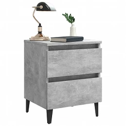 Acquista Comodini 2 pz Grigio Cemento 40x35x50 cm in Truciolato con riferimento GHV-805878 della ditta GARDENHOME