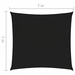 Acquista Parasole a Vela in Tela Oxford Quadrata 7x7 m Nero con riferimento GHV-135748 della ditta GARDENHOME