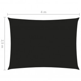 Acquista Parasole a Vela Oxford Rettangolare 2,5x4 m Nero con riferimento GHV-135757 della ditta GARDENHOME