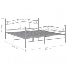 Acquista Giroletto Grigio in Metallo 160x200 cm con riferimento GHV-325002 della ditta GARDENHOME
