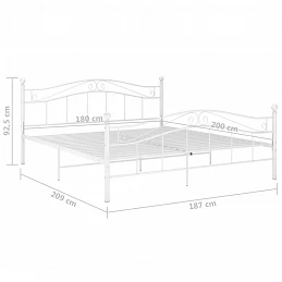 Acquista Giroletto Bianco in Metallo 180x200 cm con riferimento GHV-325004 della ditta GARDENHOME