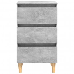 Acquista Comodini Gambe in Legno Massello 2 pz Grigio Cemento 40x35x69cm con riferimento GHV-805896 della ditta GARDENHOME