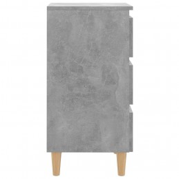 Acquista Comodini Gambe in Legno Massello 2 pz Grigio Cemento 40x35x69cm con riferimento GHV-805896 della ditta GARDENHOME