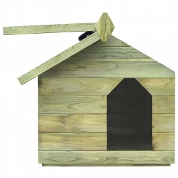 Acquista Cuccia per Cane da Esterno con Tetto Apribile Pino Impregnato con riferimento GHV-45149 della ditta GARDENHOME
