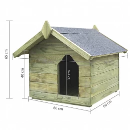 Acquista Cuccia per Cane da Esterno con Tetto Apribile Pino Impregnato con riferimento GHV-45149 della ditta GARDENHOME