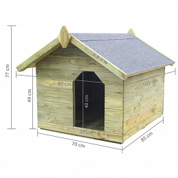 Acquista Cuccia per Cane da Esterno con Tetto Apribile Pino Impregnato con riferimento GHV-45150 della ditta GARDENHOME