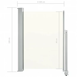 Acquista Tenda da Sole Laterale Retrattile 100 x 300 cm Crema con riferimento GHV-45185 della ditta GARDENHOME