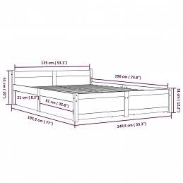 Acquista Giroletto con Cassetti 135x190 cm 4FT Double con riferimento GHV-3103544 della ditta GARDENHOME