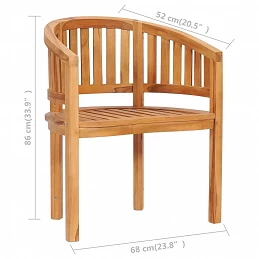Acquista Sedia a Forma di Banana in Legno Massello di Teak con riferimento GHV-48018 della ditta GARDENHOME