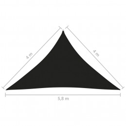 Acquista Parasole a Vela Oxford Triangolare 4x4x5,8 m Nero con riferimento GHV-135782 della ditta GARDENHOME