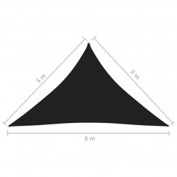 Acquista Parasole a Vela Oxford Triangolare 5x5x6 m Nero con riferimento GHV-135788 della ditta GARDENHOME