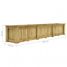 Acquista Fioriera Rialzata 291x50x50 cm in Legno di Pino Impregnato con riferimento GHV-49096 della ditta GARDENHOME