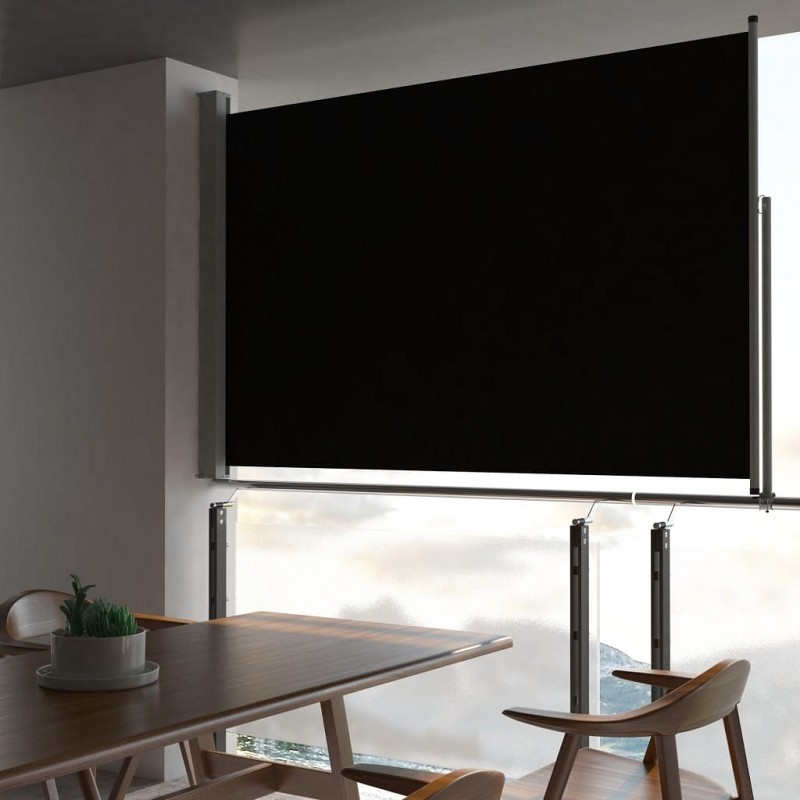 Acquista Tenda da Sole Laterale Retrattile 160 x 300 cm Nera con riferimento GHV-45193 della ditta GARDENHOME