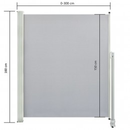 Acquista Tenda da Sole Laterale Retrattile 160 x 300 cm Grigia con riferimento GHV-45195 della ditta GARDENHOME