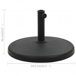 Acquista Base per Parasole Rotonda in Poliresina 19 kg Nera con riferimento GHV-45197 della ditta GARDENHOME