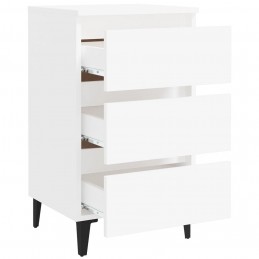 Acquista Comodino con Gambe in Metallo Bianco 40x35x69 cm con riferimento GHV-805905 della ditta GARDENHOME