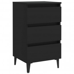 Acquista Comodino con Gambe in Metallo Nero 40x35x69 cm con riferimento GHV-805907 della ditta GARDENHOME