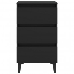 Acquista Comodino con Gambe in Metallo Nero 40x35x69 cm con riferimento GHV-805907 della ditta GARDENHOME