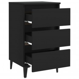 Acquista Comodino con Gambe in Metallo Nero 40x35x69 cm con riferimento GHV-805907 della ditta GARDENHOME