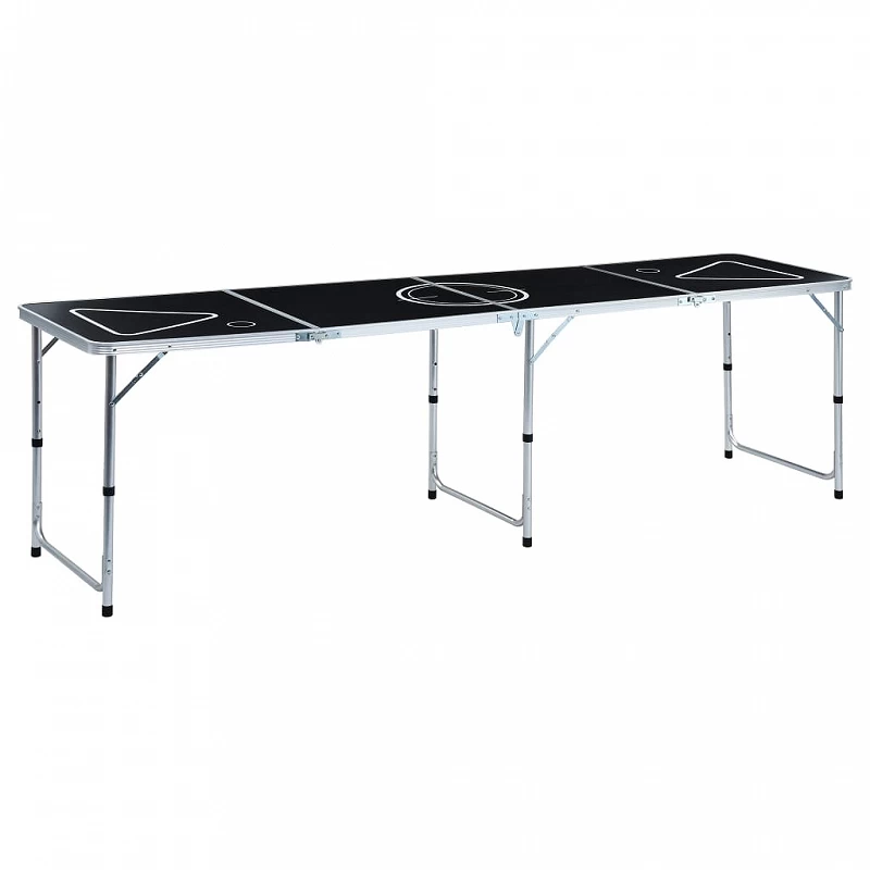 Acquista Tavolo da Beer Pong Pieghevole 240 cm Nero con riferimento GHV-48188 della ditta GARDENHOME