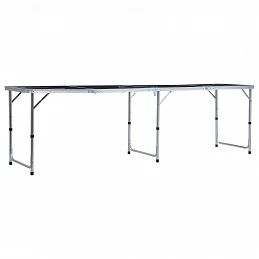 Acquista Tavolo da Beer Pong Pieghevole 240 cm Nero con riferimento GHV-48188 della ditta GARDENHOME