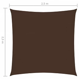 Acquista Vela Parasole in Tela Oxford Quadrata 2,5x2,5 m Marrone con riferimento GHV-135796 della ditta GARDENHOME