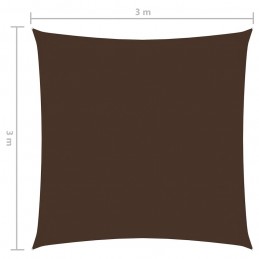 Acquista Parasole a Vela in Tela Oxford Quadrato 3x3 m Marrone con riferimento GHV-135797 della ditta GARDENHOME