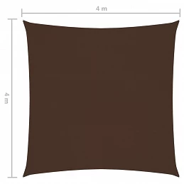 Acquista Vela Parasole in Tela Oxford Quadrata 4x4 m Marrone con riferimento GHV-135799 della ditta GARDENHOME
