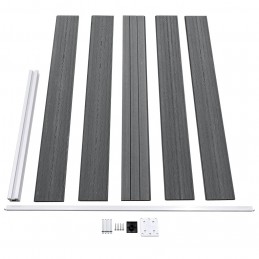Acquista Pannello di Recinzione in WPC 175x105 cm Grigio con riferimento GHV-49075 della ditta GARDENHOME