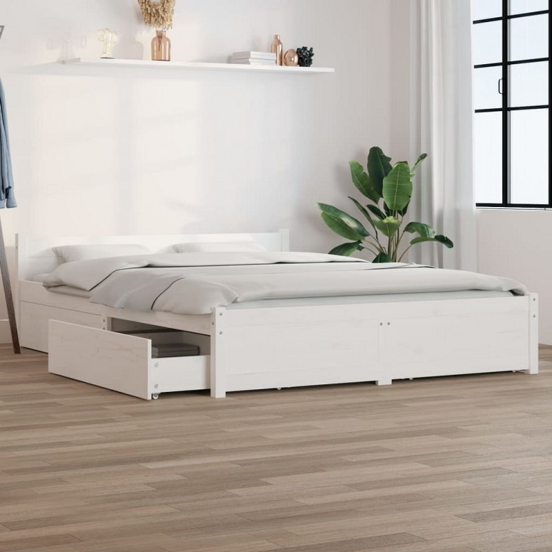 Acquista Giroletto con Cassetti Bianco 140x190 cm con riferimento GHV-3103550 della ditta GARDENHOME