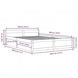 Acquista Giroletto con Cassetti Bianco 140x190 cm con riferimento GHV-3103550 della ditta GARDENHOME