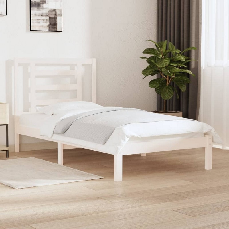 Acquista Giroletto Bianco in Legno Massello di Pino 90x190 cm 3FT Single con riferimento GHV-3104314 della ditta GARDENHOME