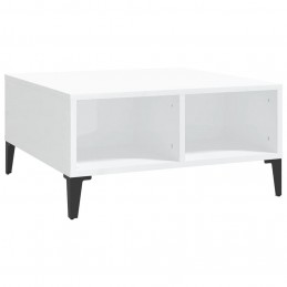 Acquista Tavolino da Salotto Bianco Lucido 60x60x30 cm in Truciolato con riferimento GHV-805992 della ditta GARDENHOME