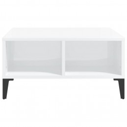 Acquista Tavolino da Salotto Bianco Lucido 60x60x30 cm in Truciolato con riferimento GHV-805992 della ditta GARDENHOME