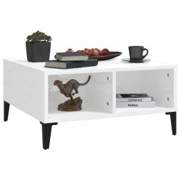 Acquista Tavolino da Salotto Bianco Lucido 60x60x30 cm in Truciolato con riferimento GHV-805992 della ditta GARDENHOME