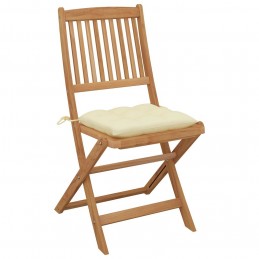 Acquista Sedie da Giardino Pieghevoli 8 pz con Cuscini Massello Acacia con riferimento GHV-3075038 della ditta GARDENHOME