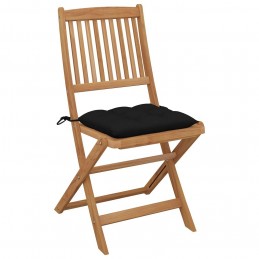 Acquista Sedie da Giardino Pieghevoli 8 pz con Cuscini Massello Acacia con riferimento GHV-3075043 della ditta GARDENHOME