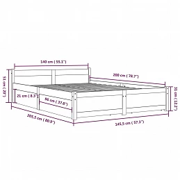 Acquista Giroletto con Cassetti Bianco 140x200 cm con riferimento GHV-3103560 della ditta GARDENHOME