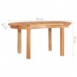 Acquista Tavolino da Caffè 90x50x45 cm in Legno Massello di Teak con riferimento GHV-48027 della ditta GARDENHOME