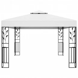 Acquista Gazebo con Tetto Doppio 3x4 m Bianco con riferimento GHV-48030 della ditta GARDENHOME