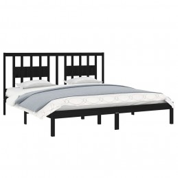 Acquista Giroletto Nero in Legno Massello di Pino 200x200 cm con riferimento GHV-3104087 della ditta GARDENHOME